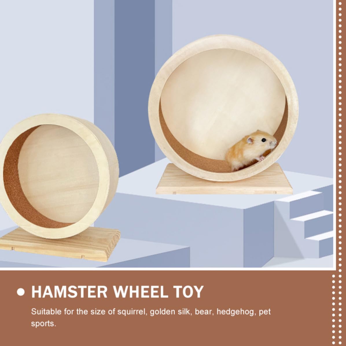 Hamsterrad, Geräuschloses Laufrad für Hamster und Eichhörnchen