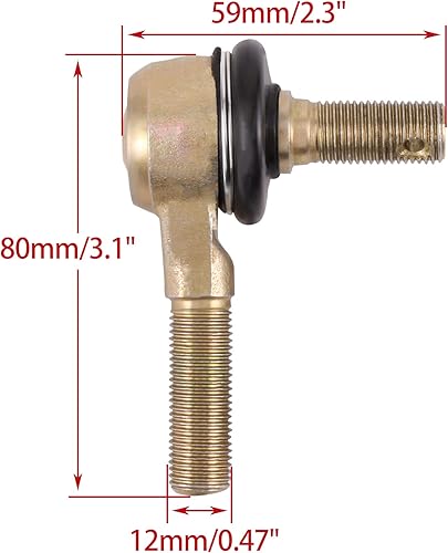 Miniatura 2 de WOOSTAR Rosca izquierda de 0.472in de repuesto para Tomberlin 150 Crossfire DN150 150cc Baja Dune Buggy Go Kart ATV 4 ruedas Quad