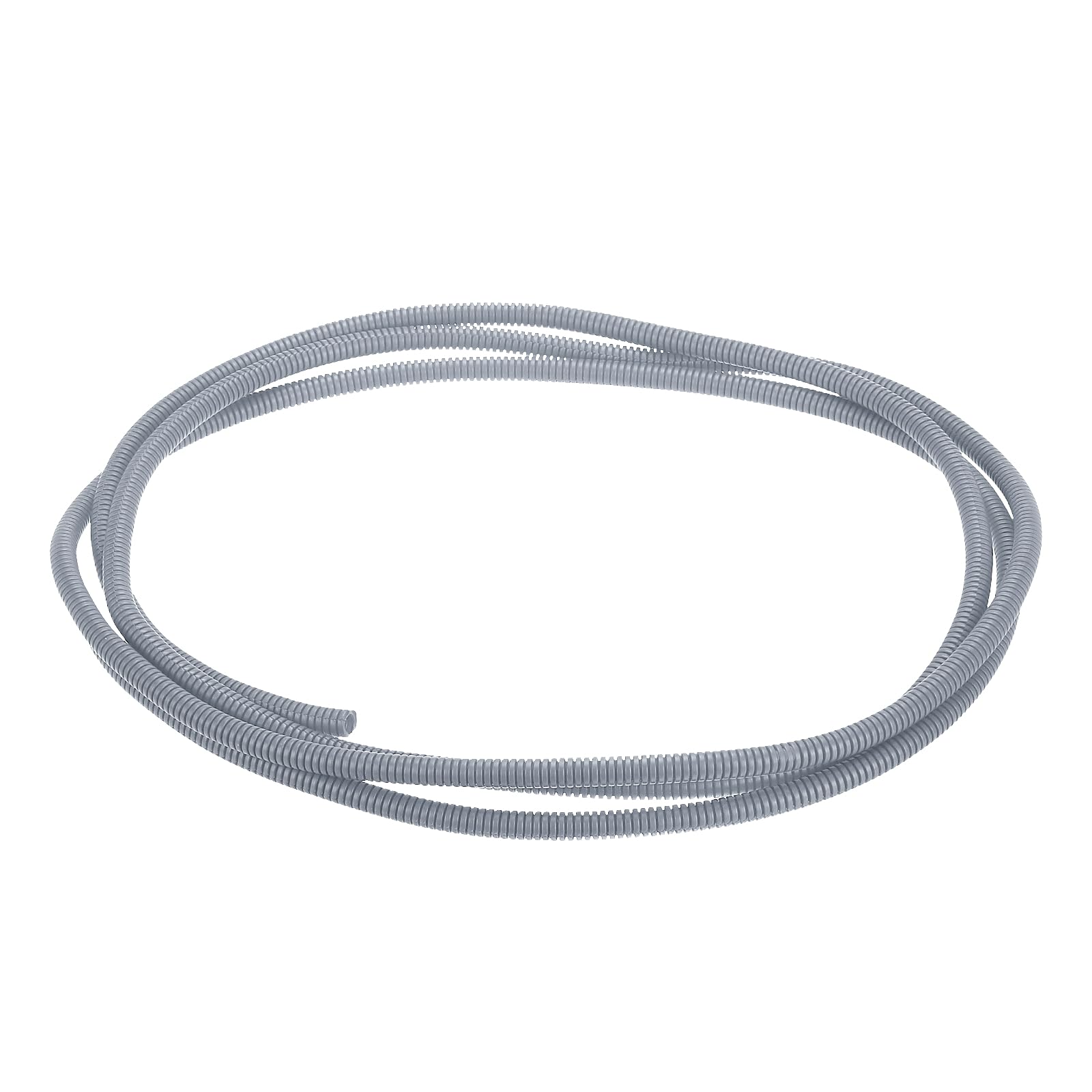 sourcing map Split Wire Loom Tubing 1/4"(6.5mm) ID 10FT(3.0m) Wire Loom Tubing Heat & Cold Resistant -40F to 257F Plastic Flexible Conduit Cord Protector for Electrical Wires Cable, Gray