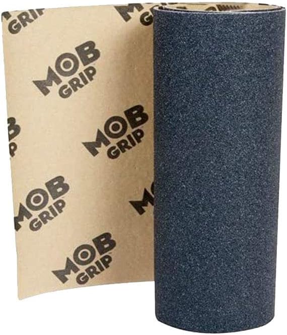 Mob - Cinta de agarre para monopatín, color negro, 33 pulgadas de largo x 9 pulgadas de ancho, sin aplicación de burbujas (cinta de agarre Mob de 33 x 9 pulgadas (3 hojas)