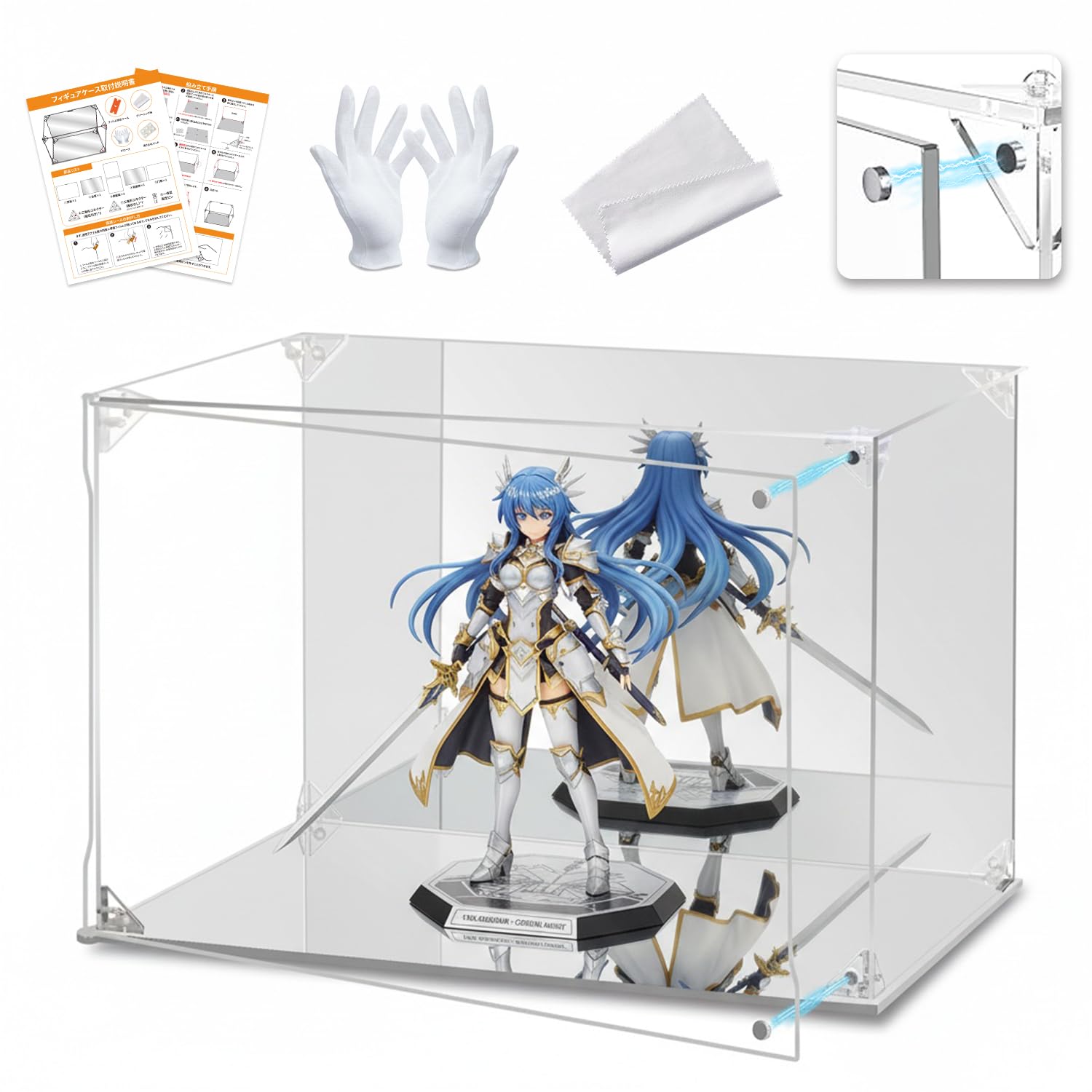 Amazon | MENGLIN フィギュアケース アクリルケース マグネット式 磁石