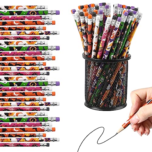 LOMIMOS 120 lápices Halloween multicolor con borrador miniatura 1