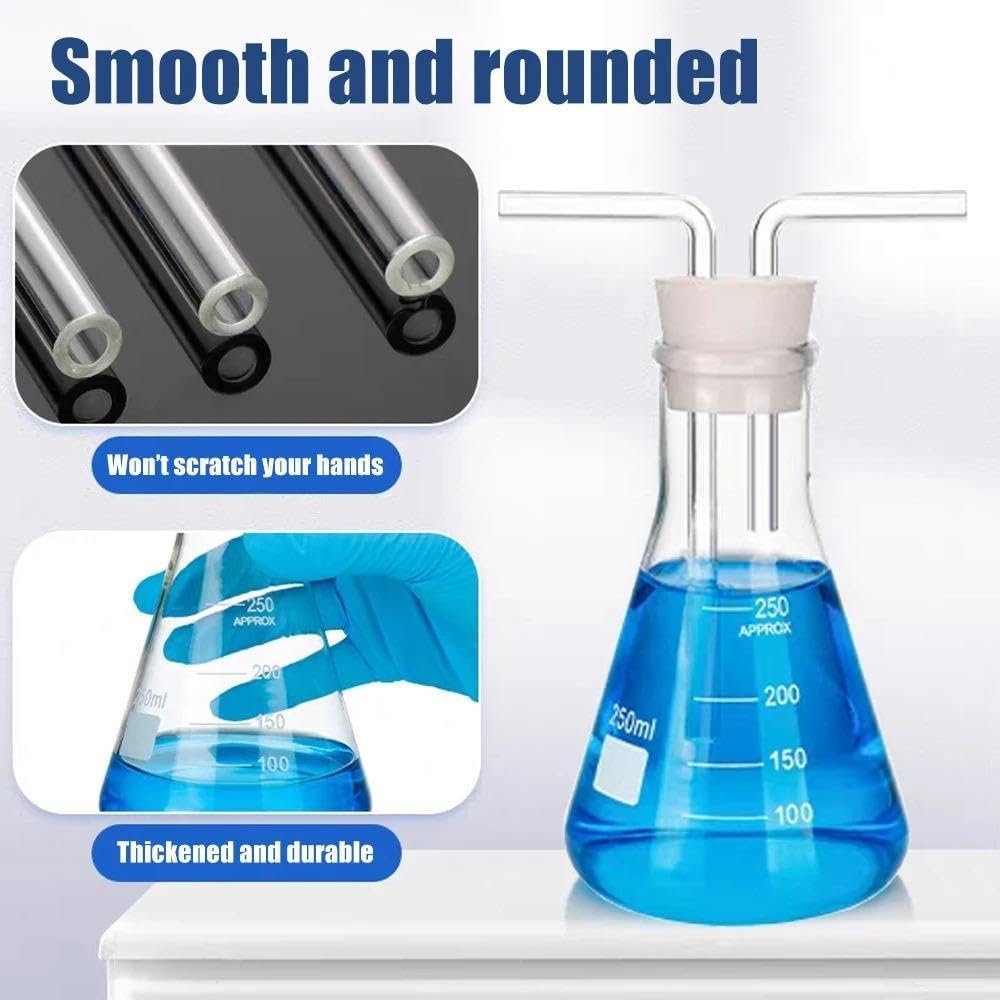 Depurador de gases de vidrio cónico, vidrio de borosilicato