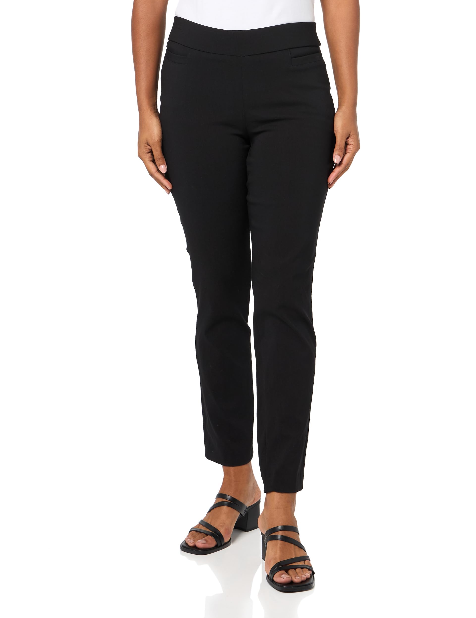 Women's Petite Super Stretch Millennium Welt Pocket Pull On Career Pant