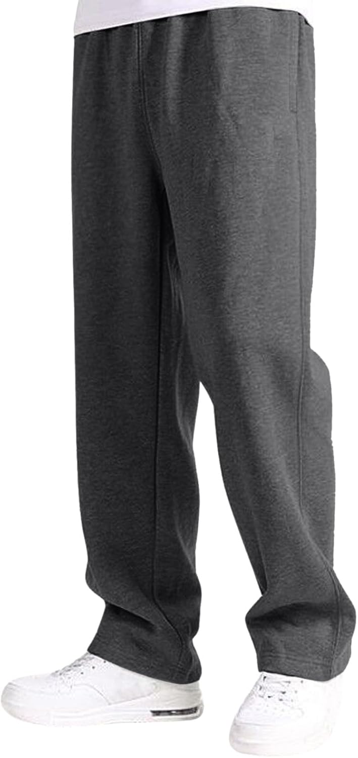 Jogginghose Herren Baggy - Bequeme Baumwoll-Sweatpants Mit Taschen, Elastischem Bund
