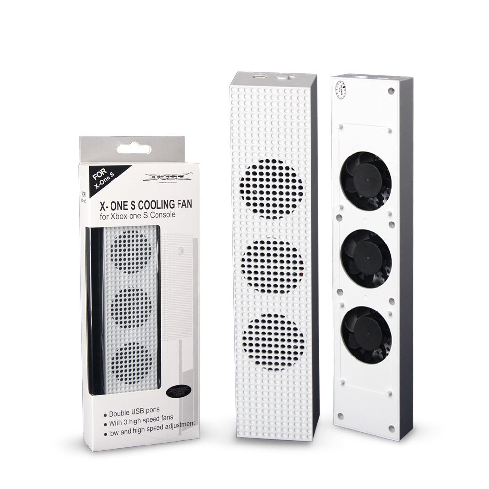 Xbox one S USB External Super Turbo Temperature Control Cooling Fan Cooler 3 fan with USB Cable for Xbox one Slim