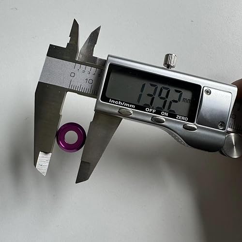 Miniatura 9 de 40 piezas Arandelas de avellanado M6, aleación de aluminio anodizado, juntas de arandelas de cabeza Cuña de taza para tornillo