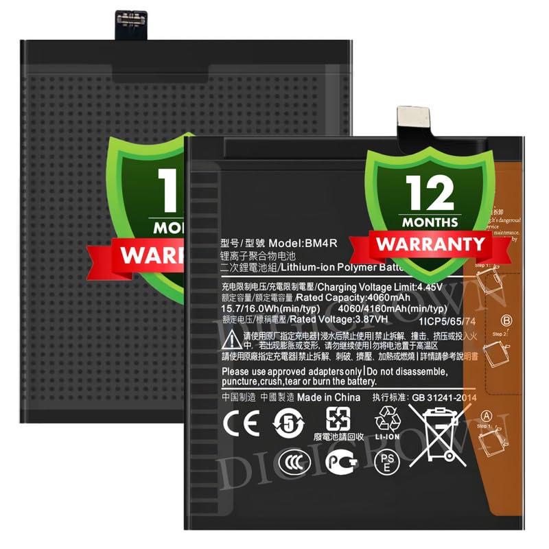 Image of Original BM4R Battery Compatible for Xiaomi Mi 10 Lite 5G - (4160mAh) - 1 Year Warranty DF7