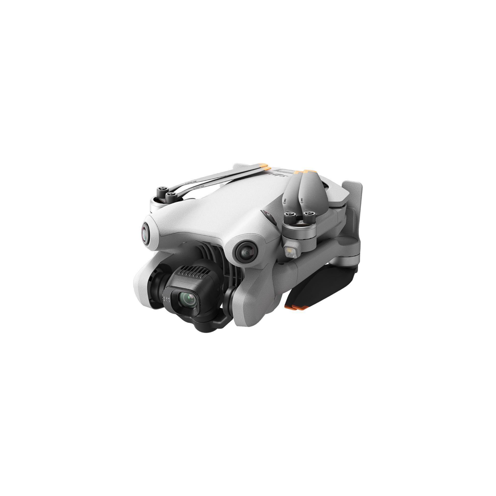 DJI Mini 4 Pro (DJI RC-N2), dron mini plegable con cámara de vídeo 4K HDR para adultos, menos de 249 g, 34 min de tiempo de vuelo, distancia máx. de transmisión de vídeo de 20 km, C0, Gris | DJI Mini 4 PRO con controlador DJI RC-N2, vídeo 4K y estilos de