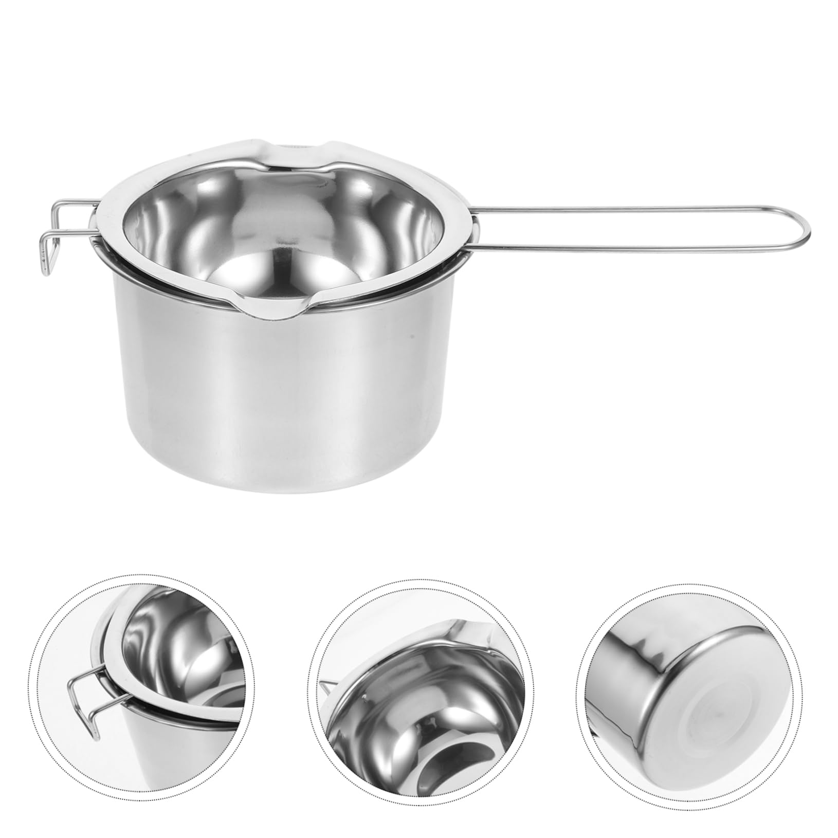 HAPINARY 2sets Wax Melting Bowl Multi-Function Wax Warmer Candle Pot Alternative DIY Candle Supplies 2pcs*2