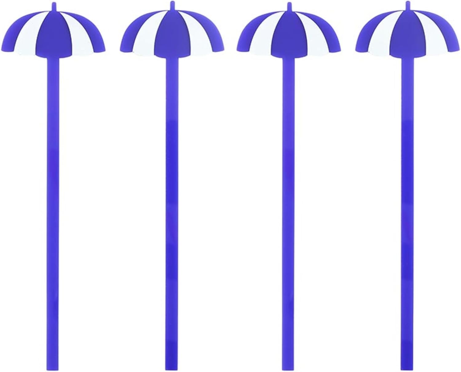 Slant Collections Cocktail Stirrers 4-Count Swizzle Sticks, 6" Long, Palm Trees