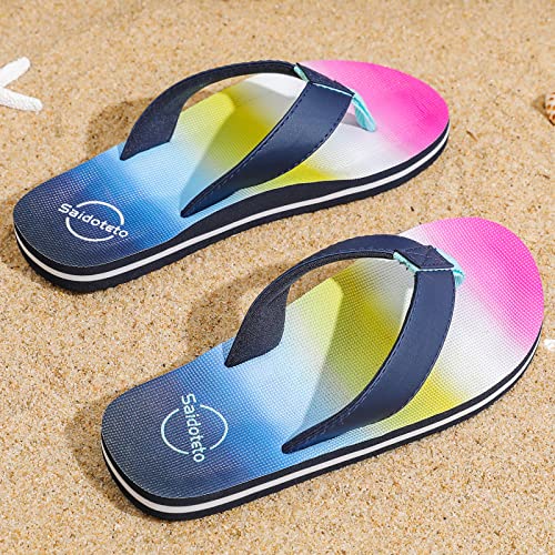 Image of Saidoteto Boys Girls Flip Flops Child Summer Slip-on Thong Sandals Beach Pool Water Shoes(Little /Big Kid)