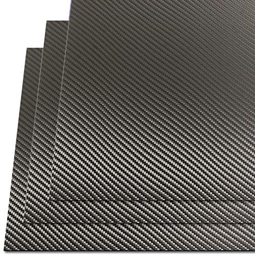 HOLSTEX Thermoform Sheet - (Carbon Fiber/Tactical Texture) - (.060" Gauge) - (12in x 12in Sheet) - (Storm Gray) - (3 Pack) - (for Holster Making & Hobby)
