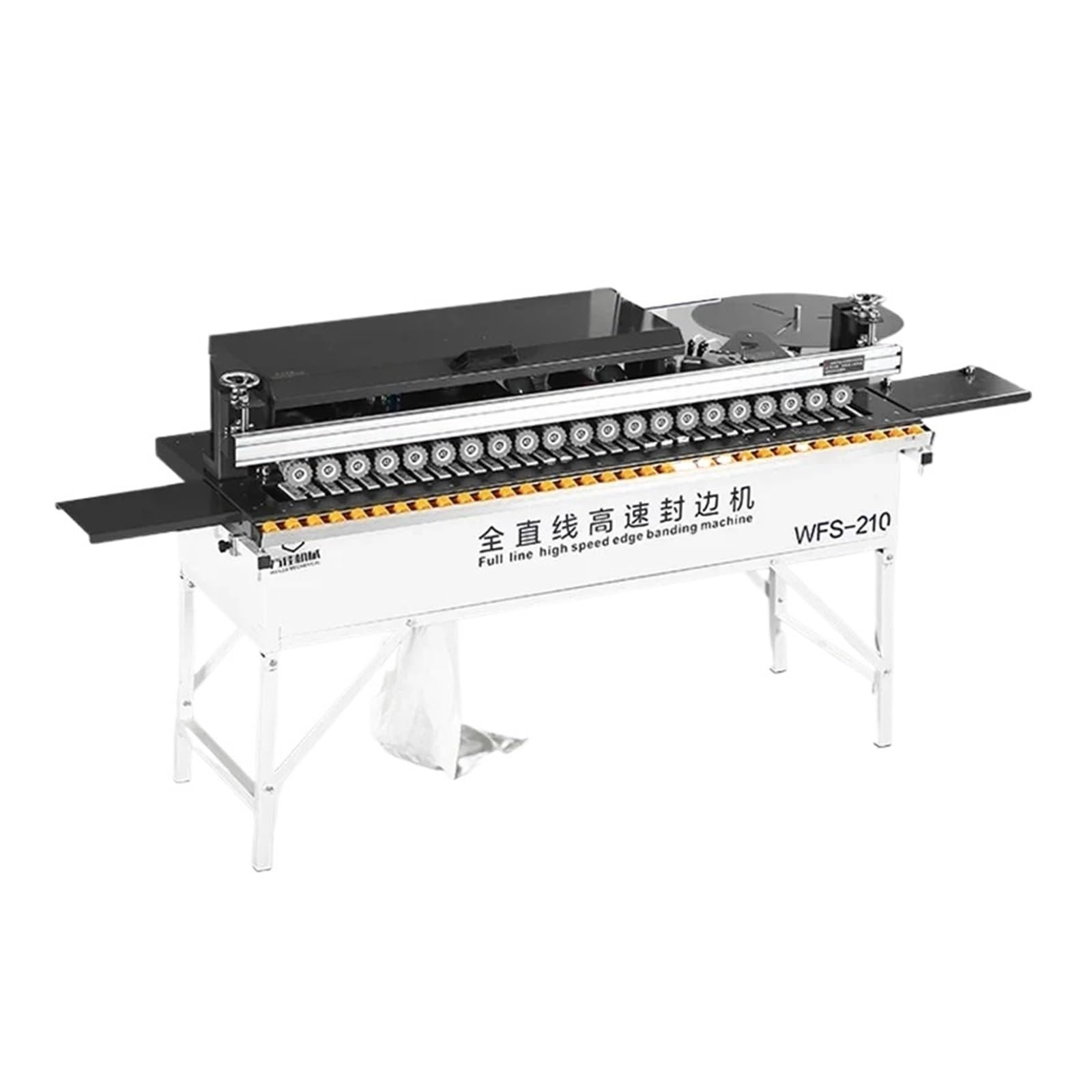 1200W Fully Automatic Wood Board Edge Banding Machine Household Woodworking Full Linear High Speed Speed and Efficiency Improvement(WFS-210)
