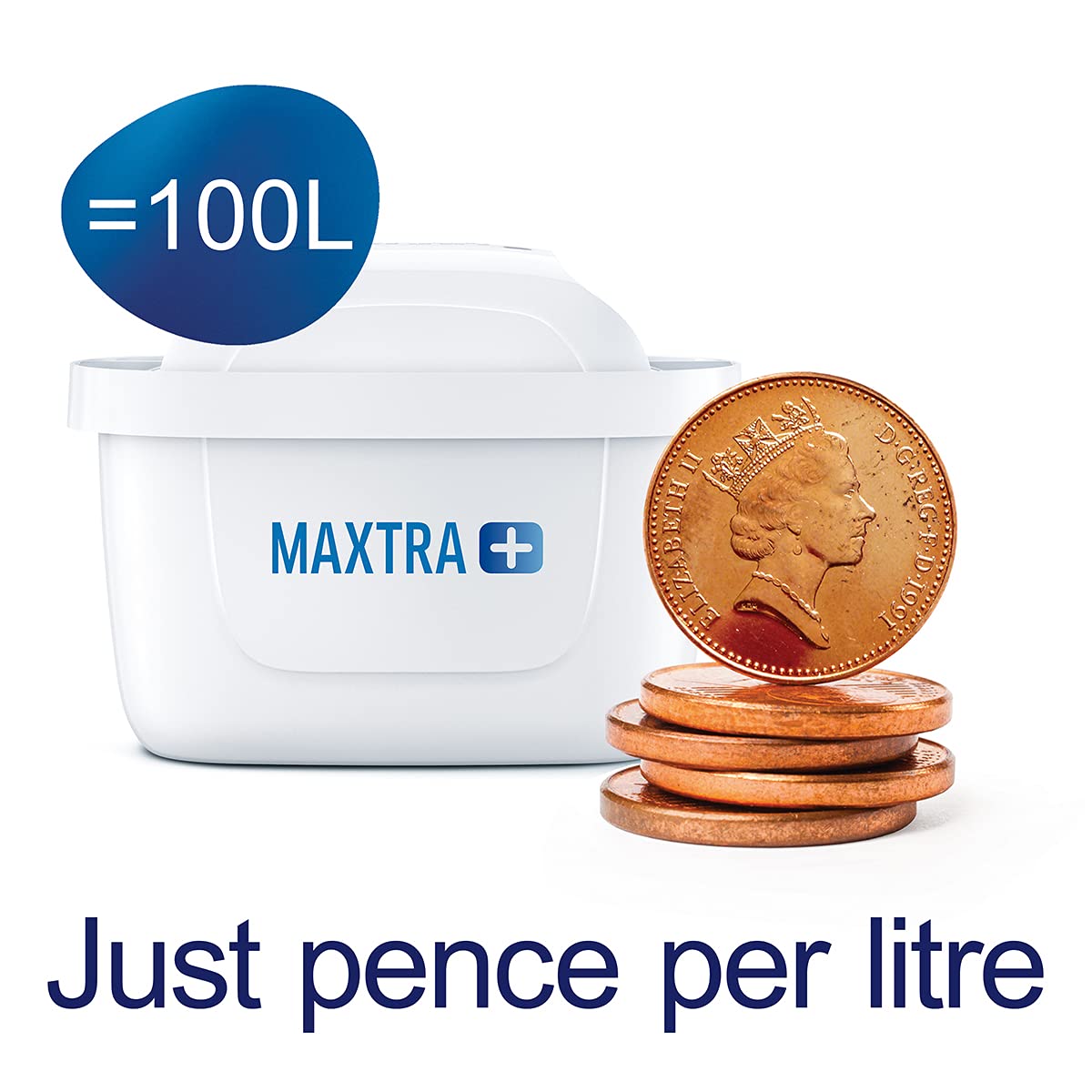 Maxtra White Water Filter Cartridges Pack of 3