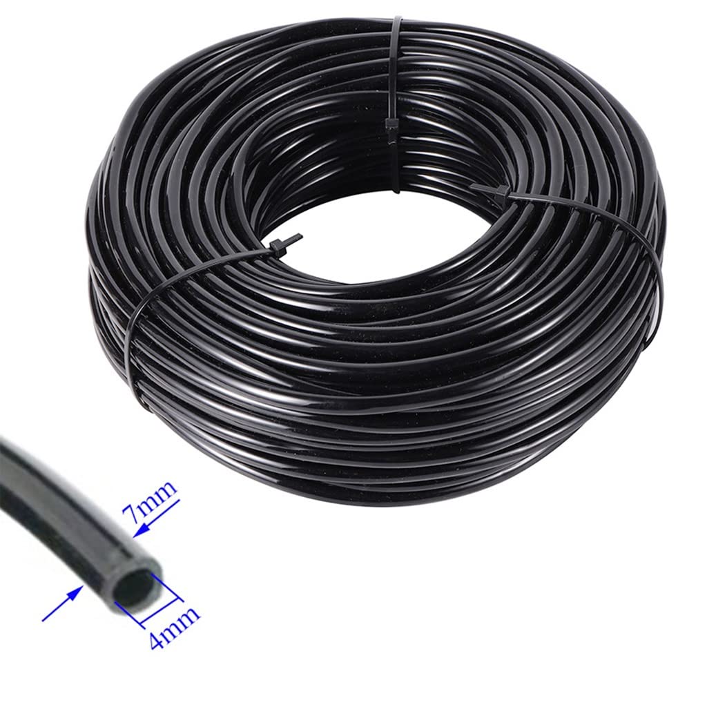 Tuyau d'irrigation Micro, Tuyau d'arrosage Goutte-à-Goutte en PVC, diamètre 4-7 mm, Plusieurs Tailles, for l'arrosage du Jardin(40M)