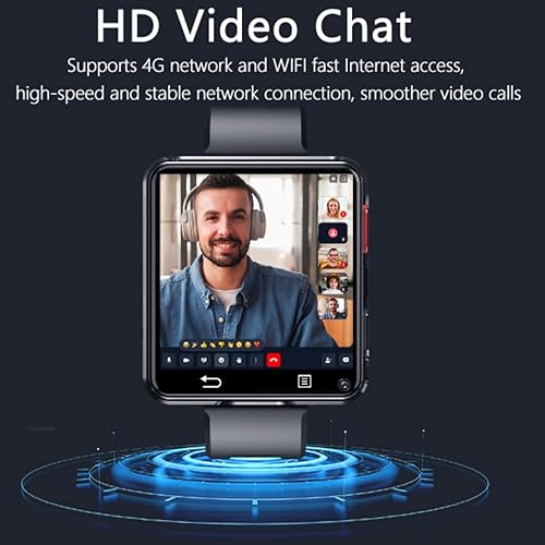 Miniatura 6 de Reloj inteligente 4G con ranura para tarjeta SIM, reloj inteligente GPS de pantalla grande de 2.64 pulgadas para hombres, 4 GB+128 GB, reloj Android