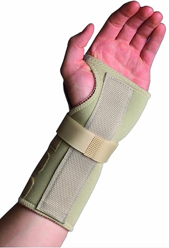 Miniatura 2 de Swede-O 84268 Thermoskin - Muñequera para la base del túnel carpiano con soporte dorsal, izquierda, mediano, beige