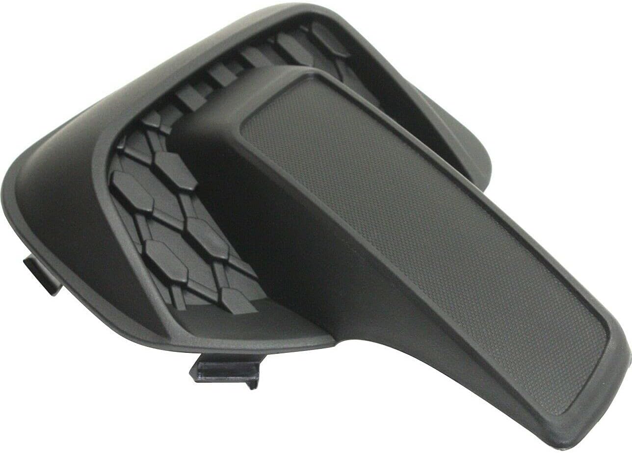 DAT AUTO PARTS Front Right Passenger Side Fog Light Hole Cover Bumper Insert Replacement for 2010 2011 2012 2013 2014 2015 Chevy Equinox LS/LT Without Fogs Black Textured Plastic GM1039128 25798750