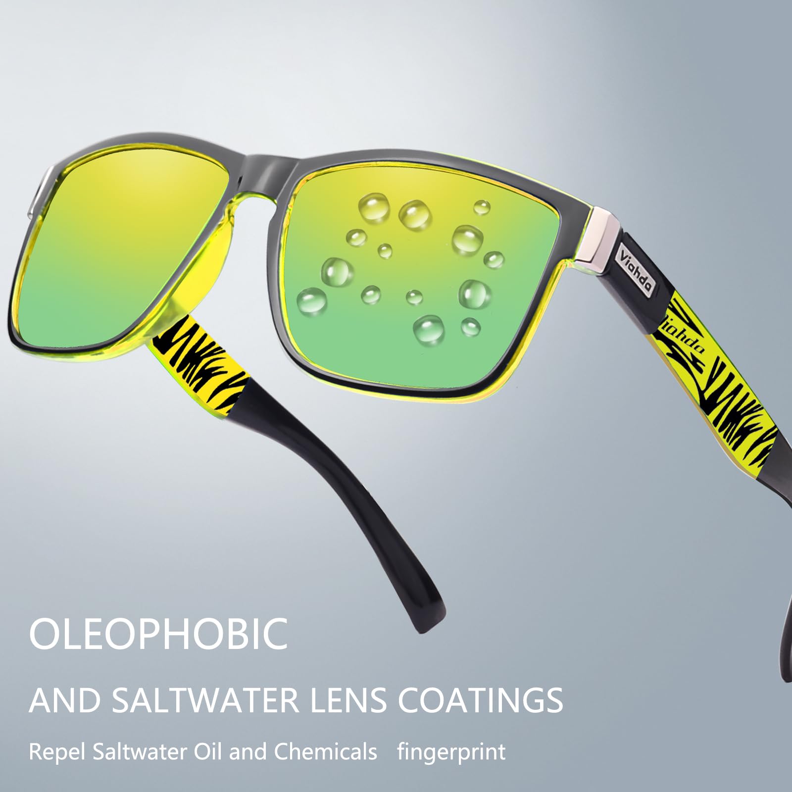 HD6009 Polarisierte Sport-Sonnenbrille für Herren, zum Radfahren, Laufen, Angeln, Golf, modisch