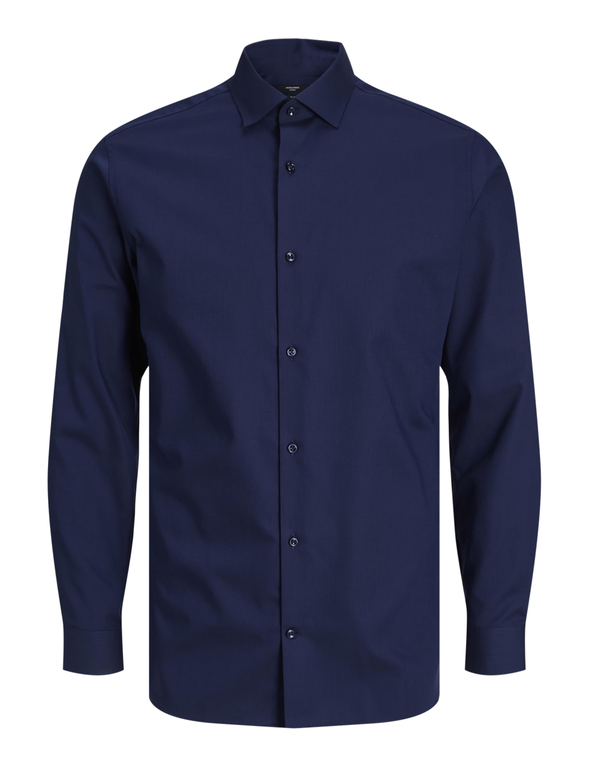 Jack & Jones Slim-Hemd mit Hemdkragen – Herren, Slim Fit, Perfect Navy, XXL