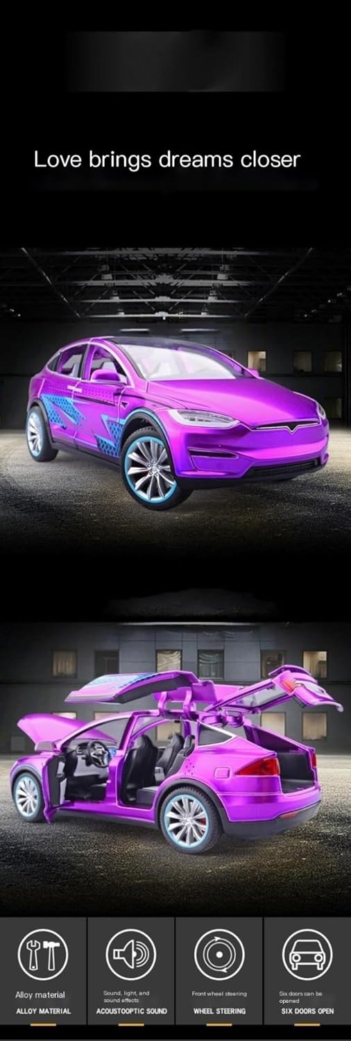 1:20 alloy car model with sound and light boomerang simulation - white foam box packing(Red)