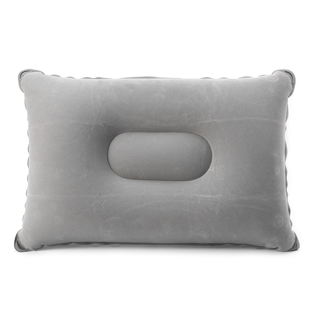 Yuuups Folding Flocking Air Inflatable Pillow Camping Travel Airplane Sleep Cushion Pad …