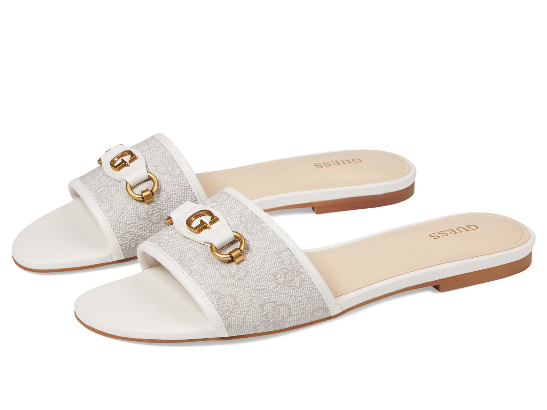 GUESS Women's Hammi Sandal, Dove 150, 7 UK
