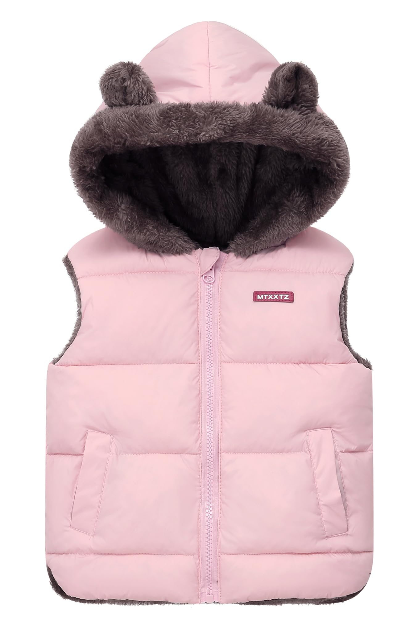 SEAUR Chaleco Acolchado Otoño/Invierno para Niños Niñas Chaqueta de Plumas con Capucha Abrigos Cortavientos Chalecos Cálidos sin Mangas para 2-7 Años