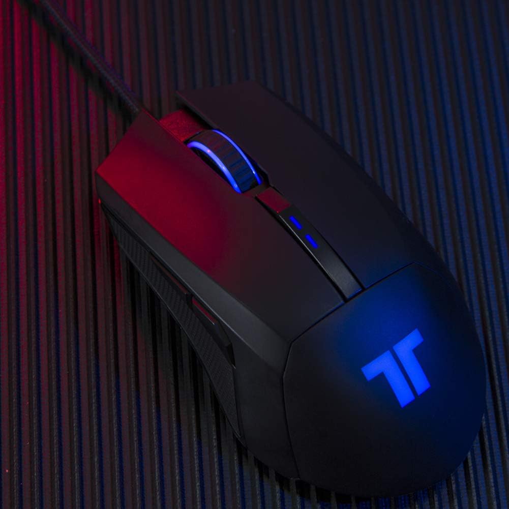 TRITTON 5000DPI Gaming Mouse with Side Buttons, RGB Breathing Light Gaming Mice Ergonomic High-Precision PC Gaming Mouse, Auto Sleeping for MAC/Laptop/PC/Notebook