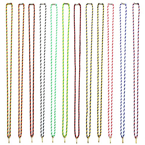 pokalspezialist grün/rot/gelb 10 Stück Kordelband Halskordel Medaillenband als Kordel 42 cm lang Cover