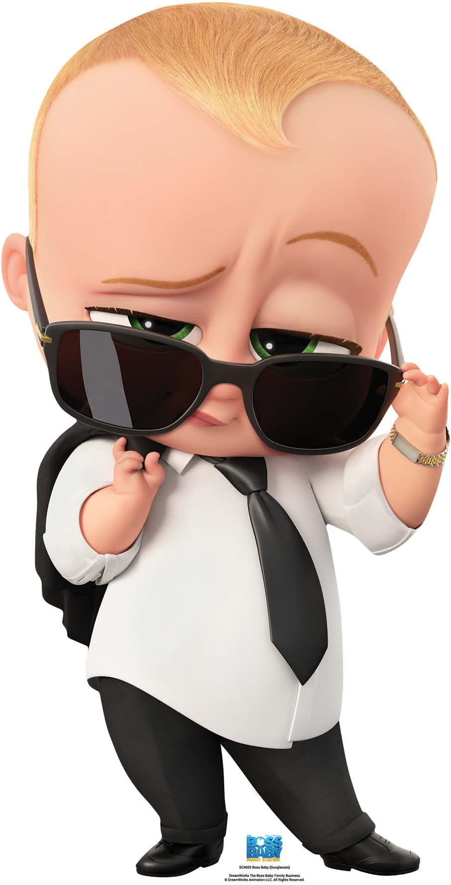 STAR CUTOUTS SC4035 Theodore Lindsey "Ted" Templeton Jr. Official Boss Baby Family Business Cardboard Cutout- Small