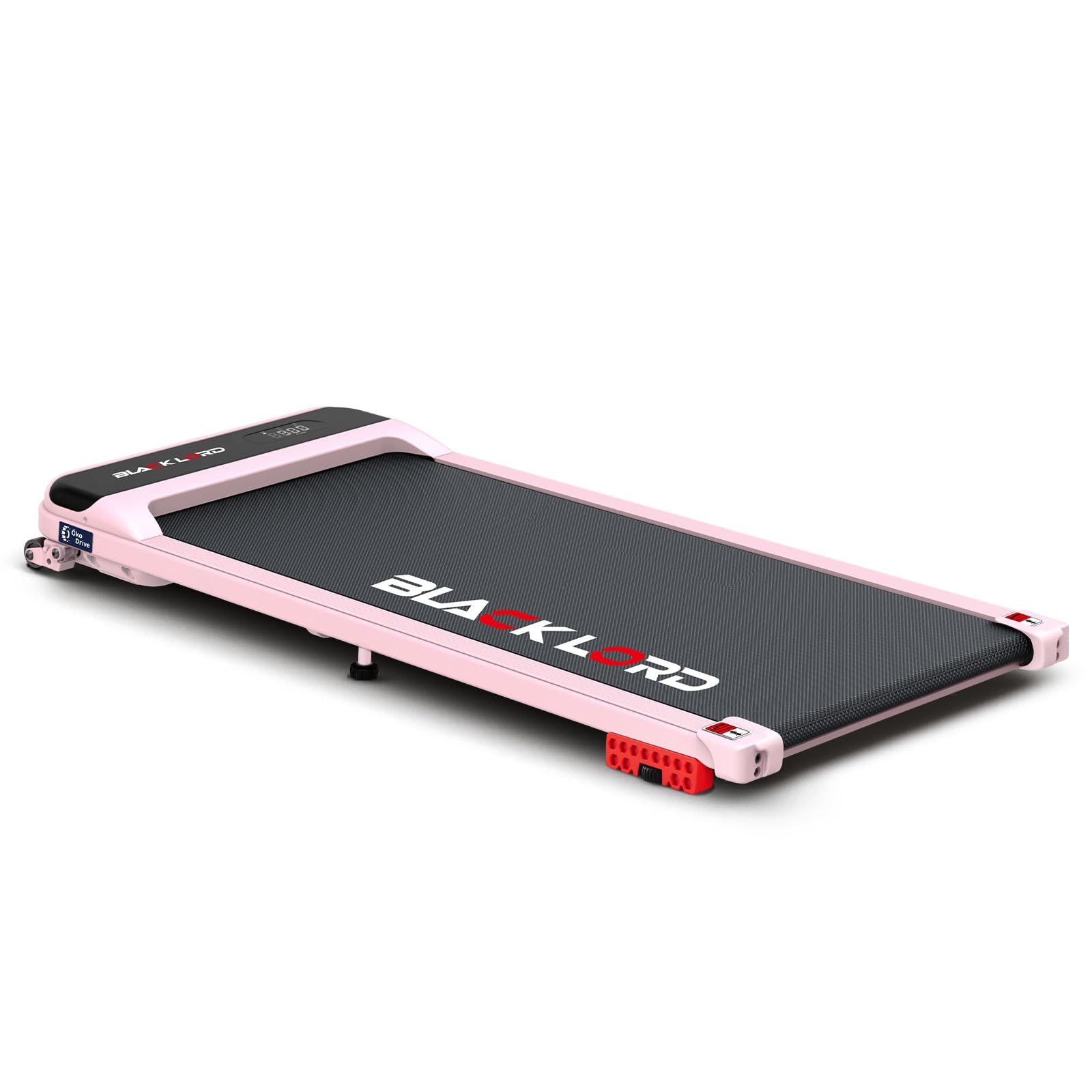 BLACK LORD Tapis roulant, Walking pad 12/16 km/h, Tappetino da corsa con/senza inclinazione del 9%, Sotto la scrivania, Portatile, Silenzioso, Display LED, App, Capacità di carico 140 kg