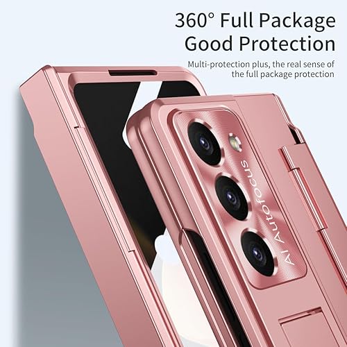 Miniatura 6 de Funda para Samsung Galaxy Z Fold 5, cubierta de bisagra, protector de pantalla integrado con función atril, cubierta todo incluido para Z Fold 5