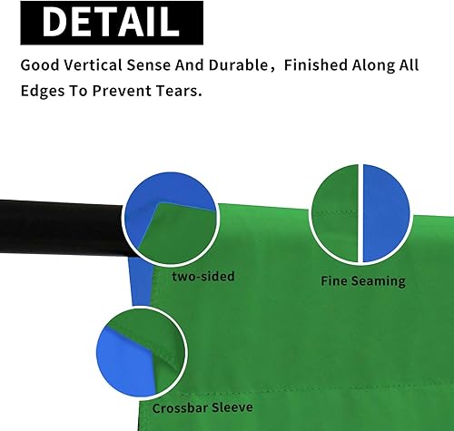 Miniatura 4 de Issuntex Fondo de muselina, telón de fondo para fotografía, pantalla plegable de alta densidad para fotografía de vídeo y televisión
