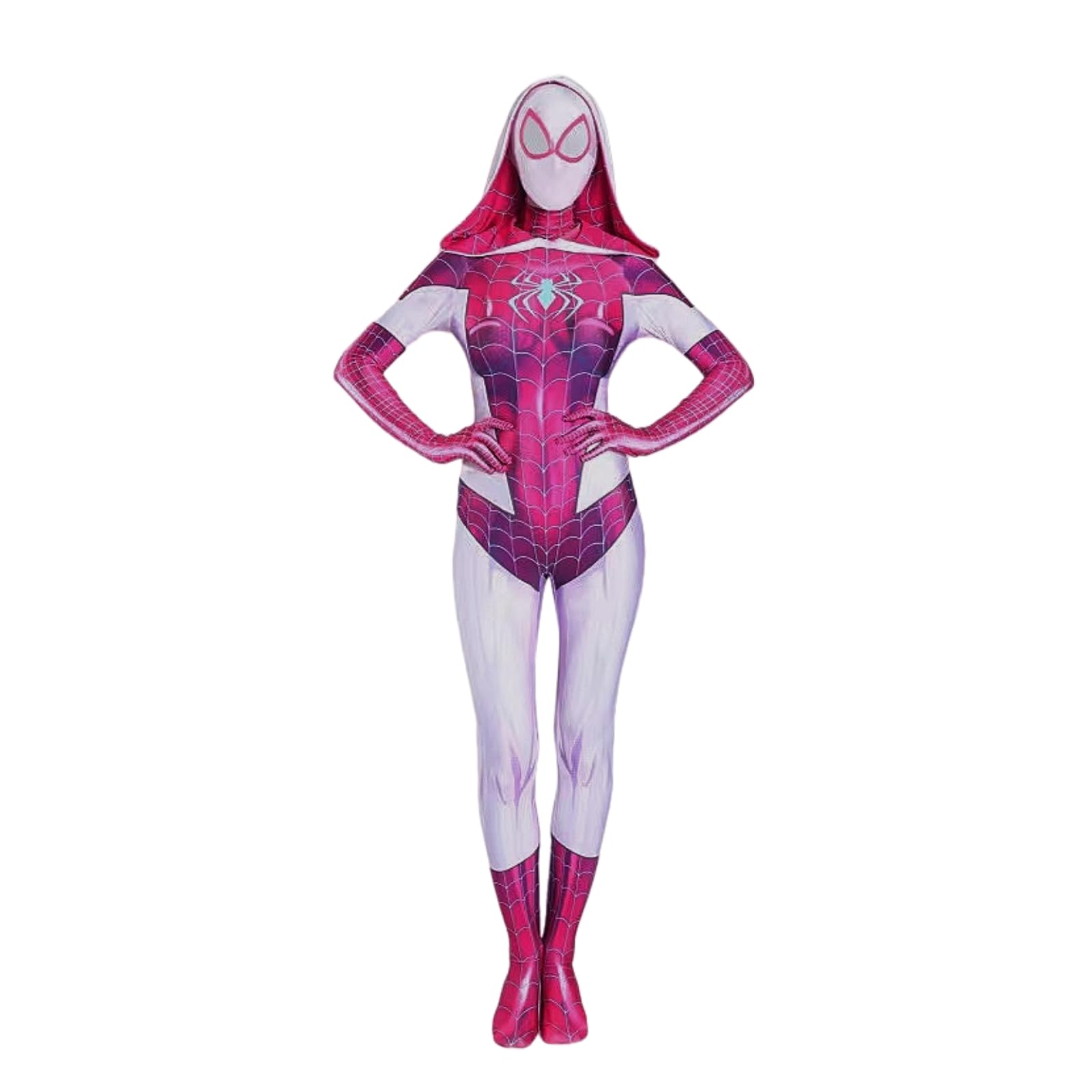 LG LOUIS GARDENSpider Costume for Kids, 3D Style Spider Anime Halloween Cosplay Jumpsuit Bodysuit Stage Suit for Girls