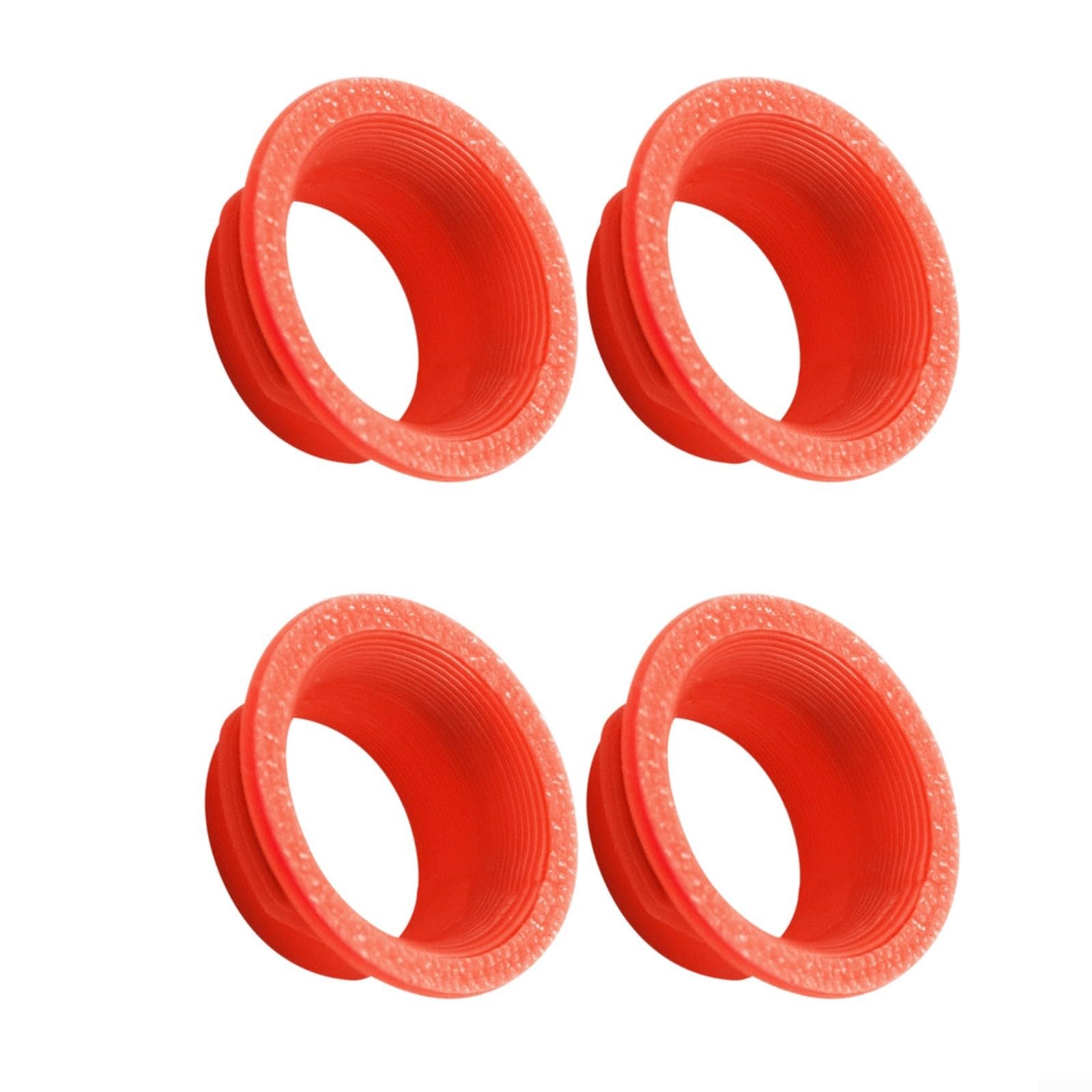 Lapiglo for Magura MT5 MT7 Brake Clamp Rings 4pcs, Colorful Plastic Caliper Decorations 4-Piston Brakes, Lightweight Custom Cycling, Mixed Colors(Red)