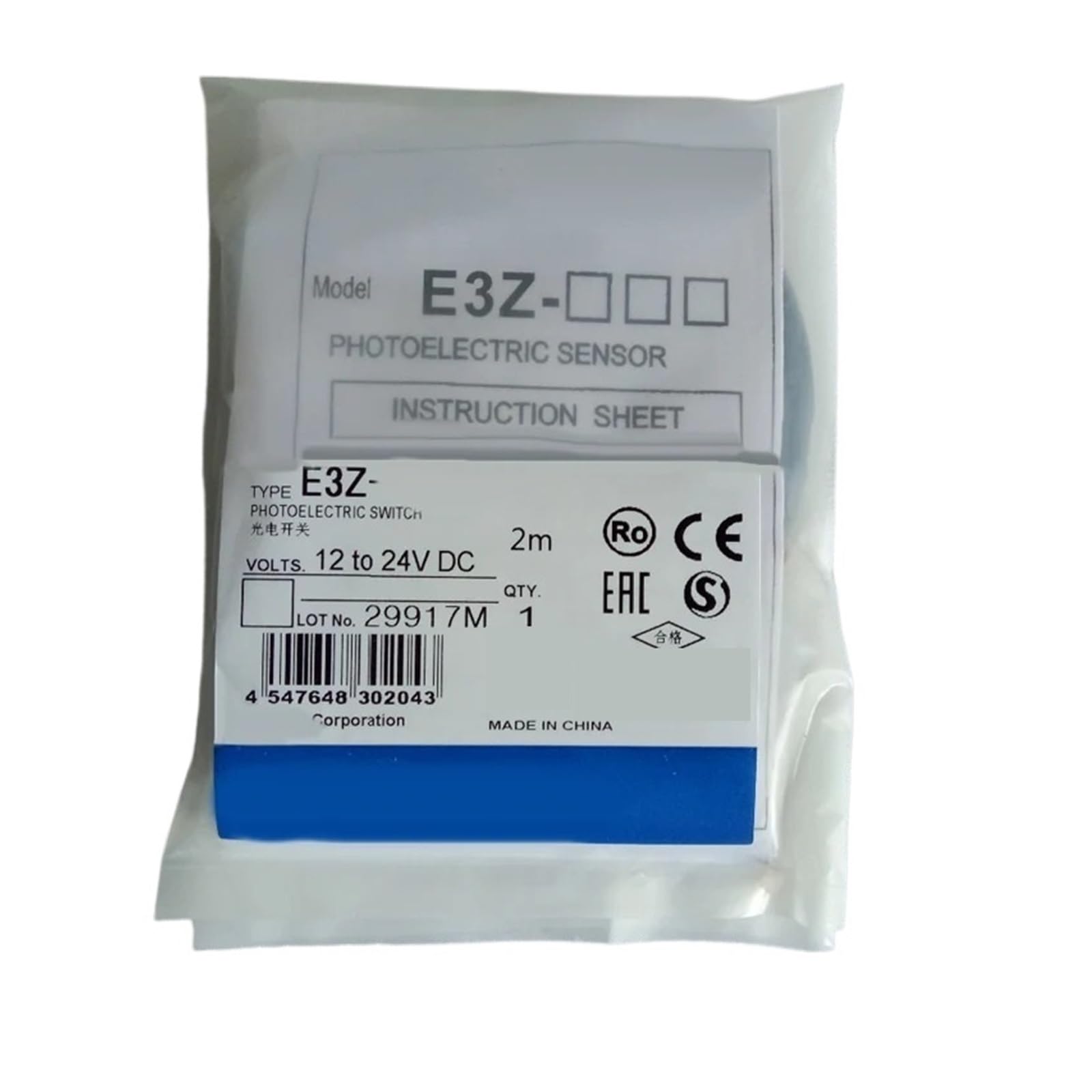 BACYDLPL E3Z-R61 / E3Z-R62 / E3Z-R66 / E3Z-R81 / E3Z-R81-M1J / E3Z-R86 Photoelectric switch(E3Z-R81)