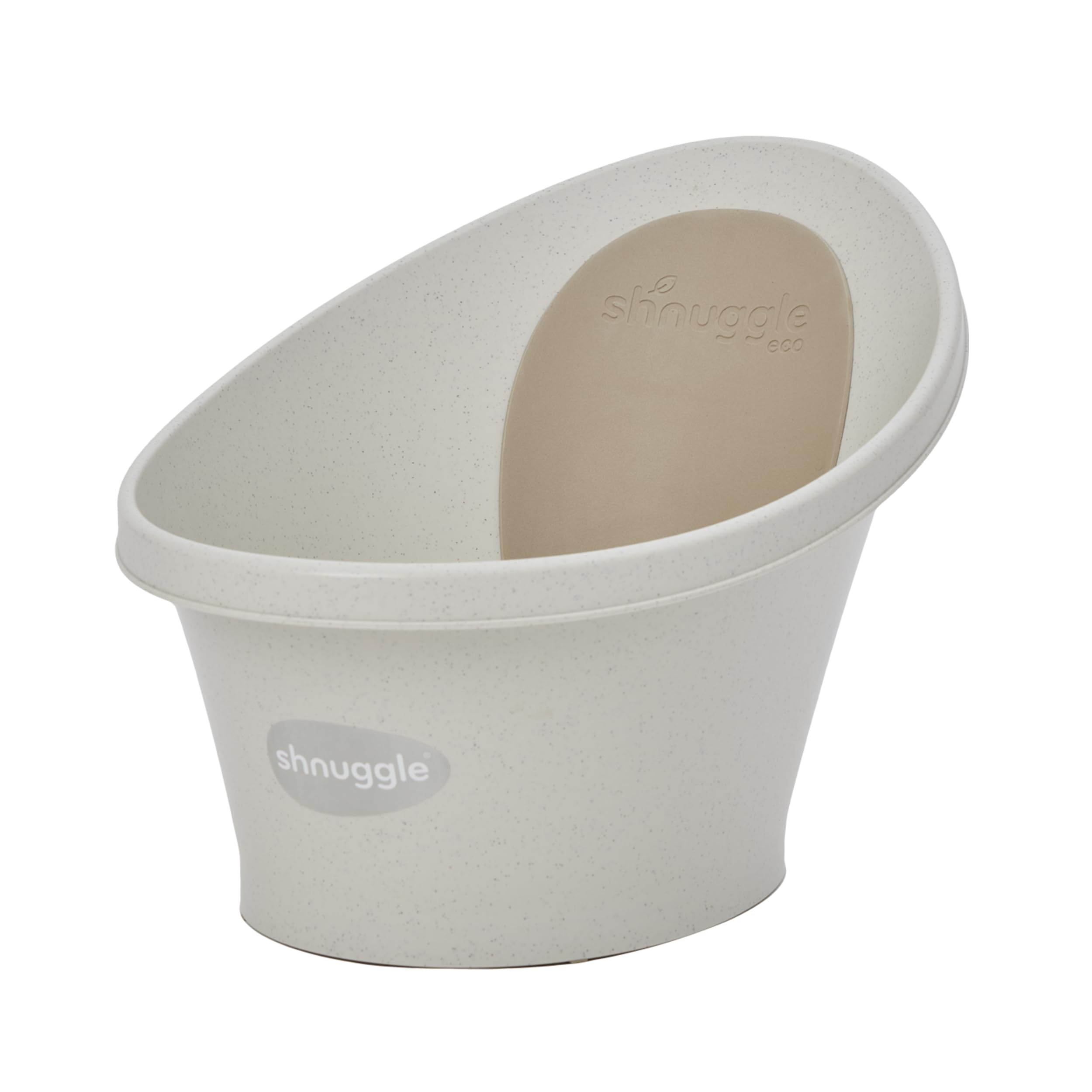Shnuggle ECO Newborn Baby Bath Seat, Baby Bath Tub Made with 98% Recycled Material & Bum Bump Support, Compact Infant Bath, Sustainable Newborn Essentials & Baby Shower Gift
