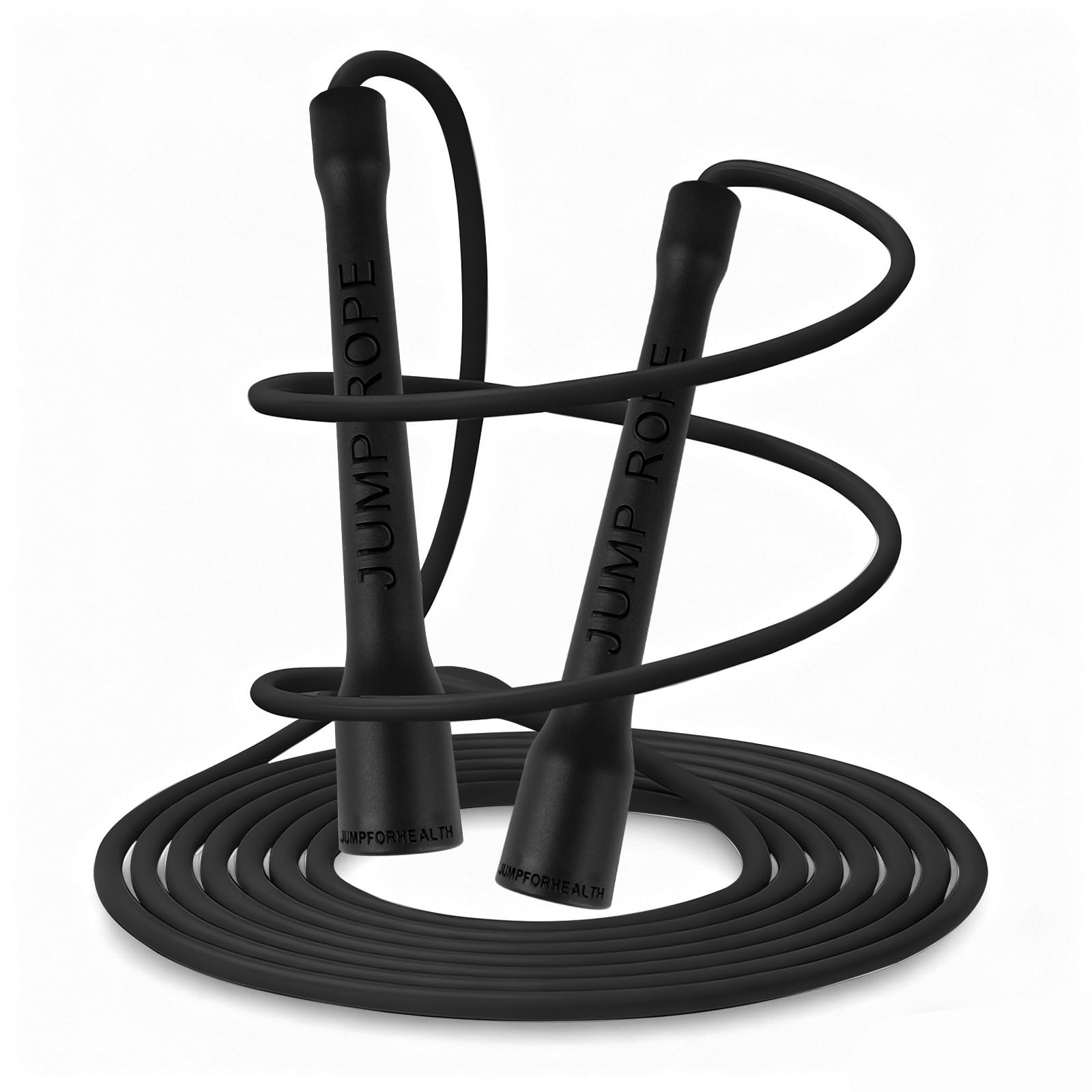 Corda per saltare per adulti, fitness, 5 mm x 5 m, in PVC, per adulti, con manico antiscivolo, velocità Rope regolabile, facile da saltare, in ABS, per fitness, uomini, donne