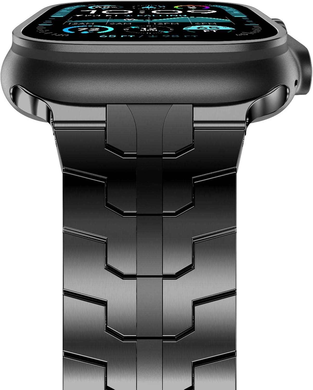 NewWays Grade 2 Titanium Band Compatible with Apple Watch Band for Men Ultra 3/2 /1 49mm Series11 10 46mm 45mm 44mm