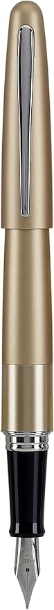 PILOT Metropolitan Collection Fountain Pen, Gold Barrel, Classic Design, Fine Nib, Black Ink (91112)