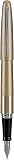 PILOT Metropolitan Collection Fountain Pen, Gold Barrel, Classic Design, Fine Nib, Black Ink (91112) – view 1