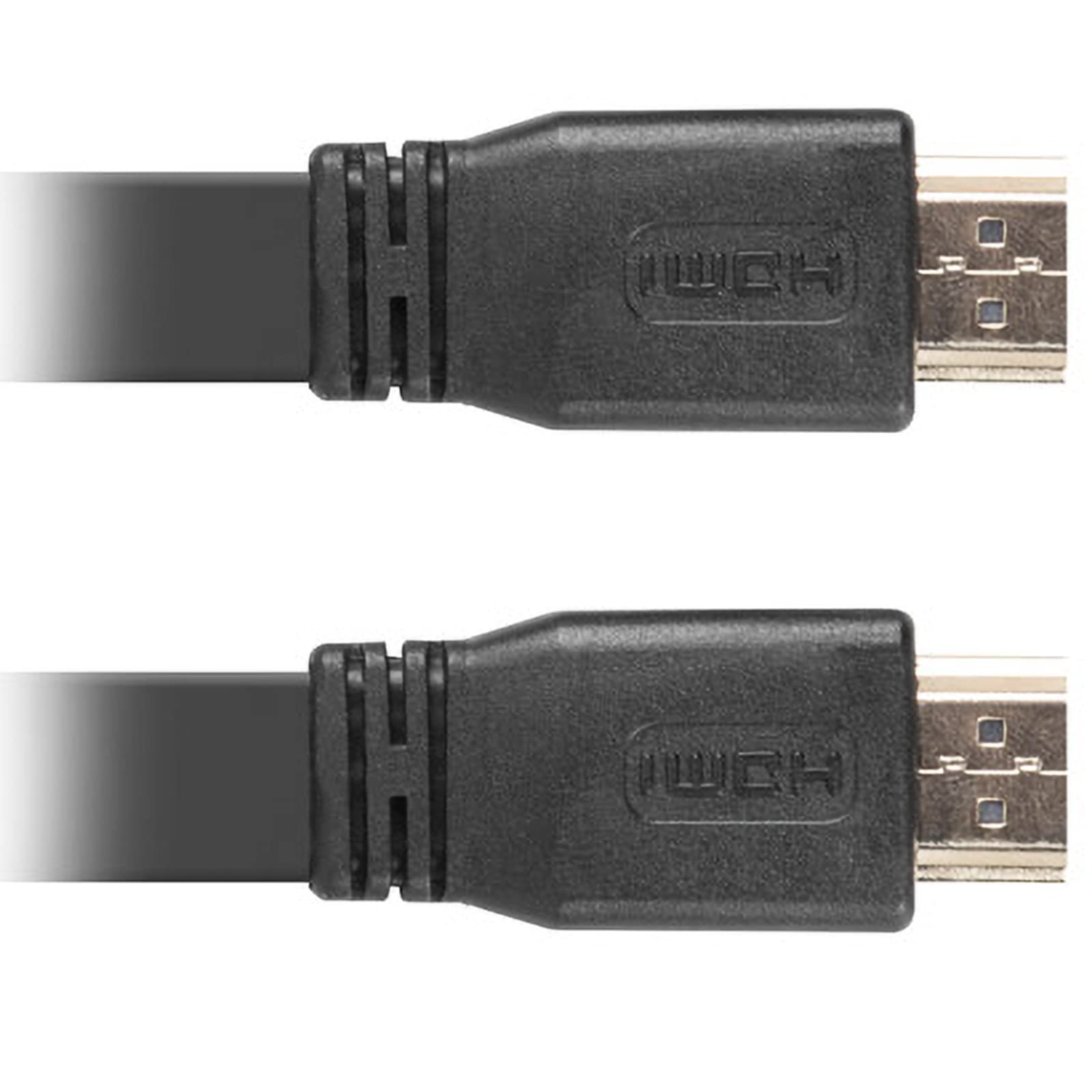 LANBERG HDMI Cable 5 Metres | Gold Plated 4K 3840x2160 Flat Cable | Male To Male Connector