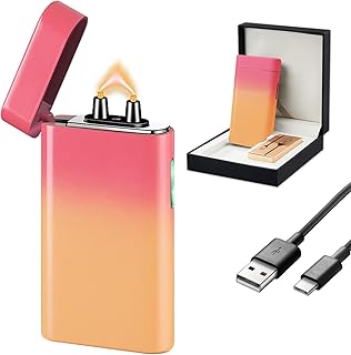 SKRFIRE Rechargeable Plasma Arc Lighter with Flashlight