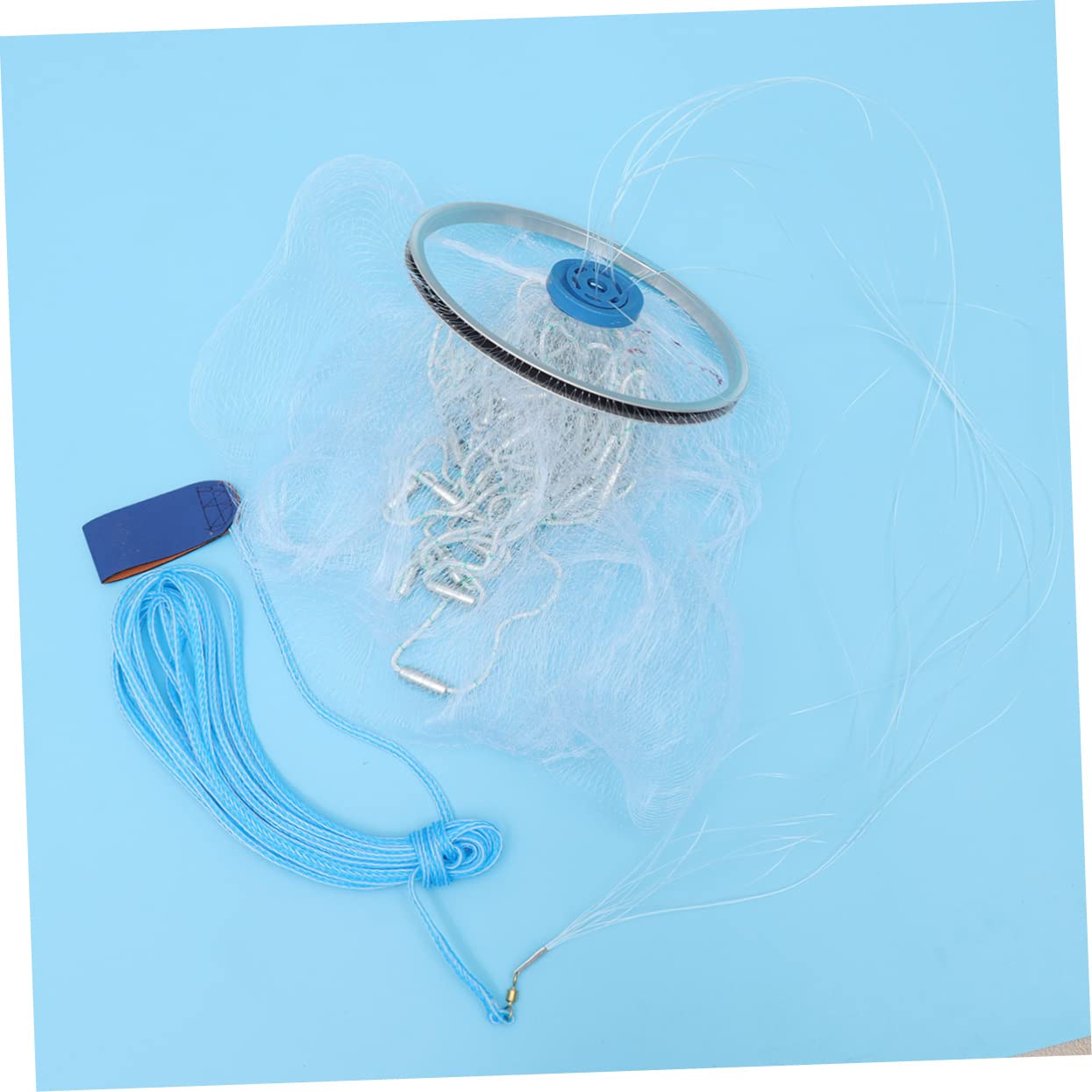 Filet de Portable Mètres pour Crustacés Filet Lancer pour Homard Crevettes Écrevisses Crabes Couleur Aléatoire