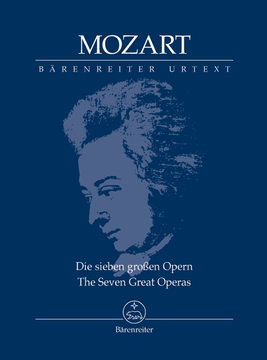 Die sieben großen Opern KV 366, 384, 492, 527, 588, 620, 621. Studienpartitur, Urtextausgabe, Sammelband. BÄRENREITER URTEXT