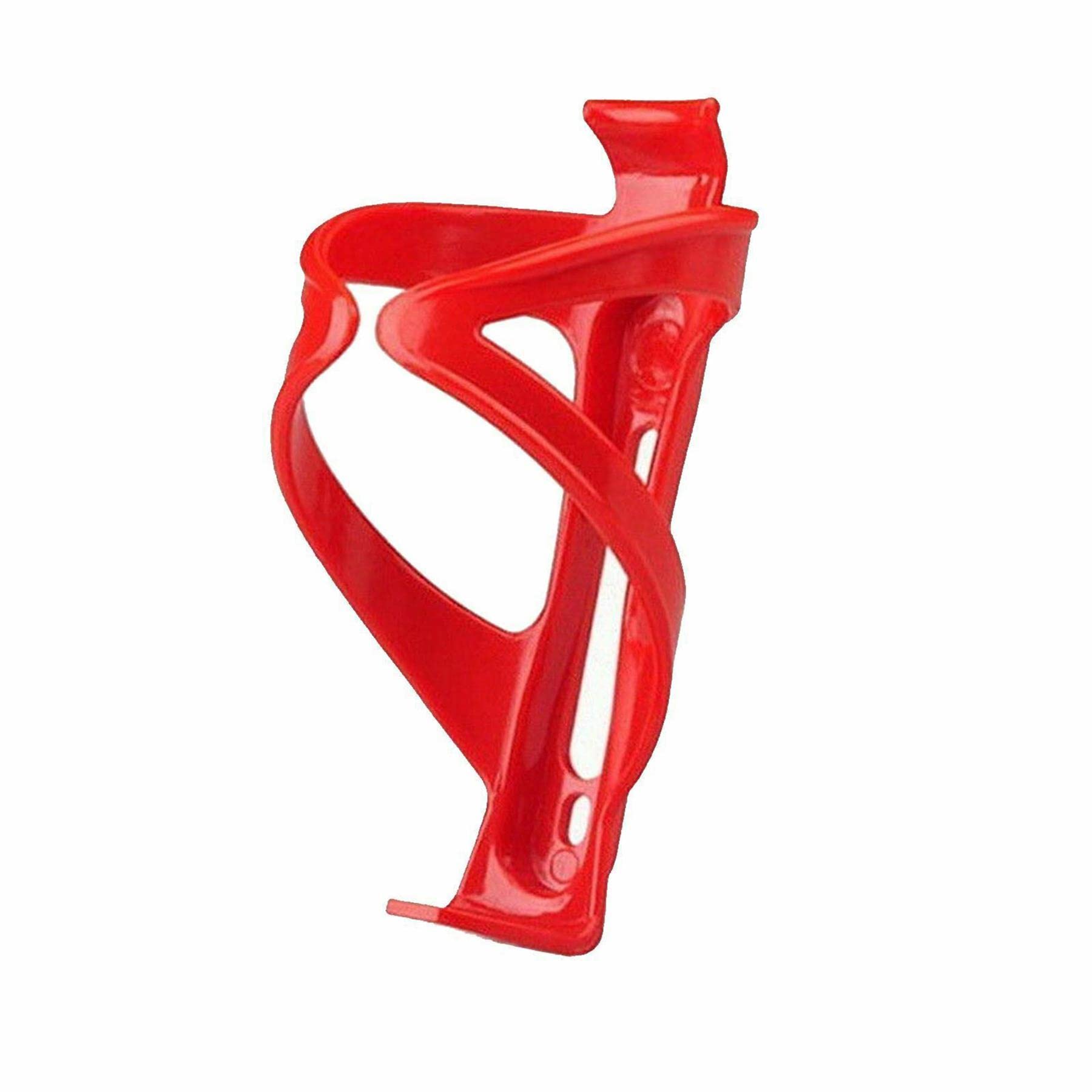 Laxzo ® Bike Bottle Cage Secure Retention System, No Lost Bottles, Anti-Breakage Guarantee, Lightweight & Strong Bicycle Bottle Holder For Road & Mountain Bikes Red — image 1