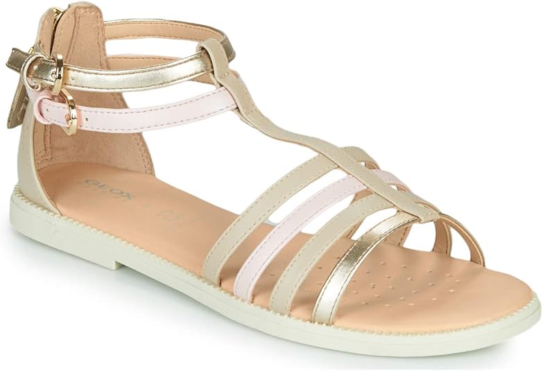 Geox J Karly Girl Sandaal voor dames, Lt Rose Multicolor, 37 EU