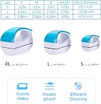 Aquarium magnétique de poisson réservoir de verre racleurs d'algues Nettoyeur de verre brosse propre [Floating, sans rayure, non-dérapant,magnétisation]